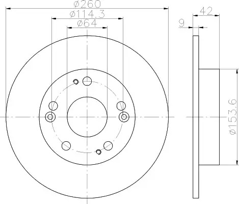 Тормозной диск HELLA PAGID 8DD 355 118-991 (54643PRO)