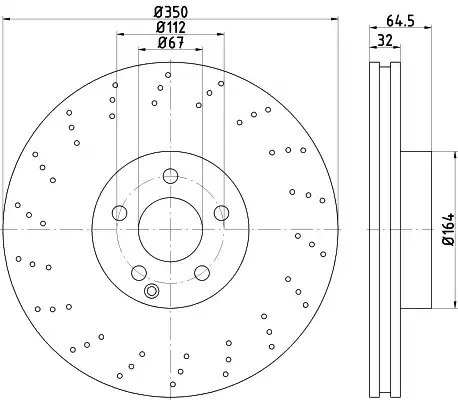 Тормозной диск TEXTAR 92176405 (98200 1764 0 1 PRO+)