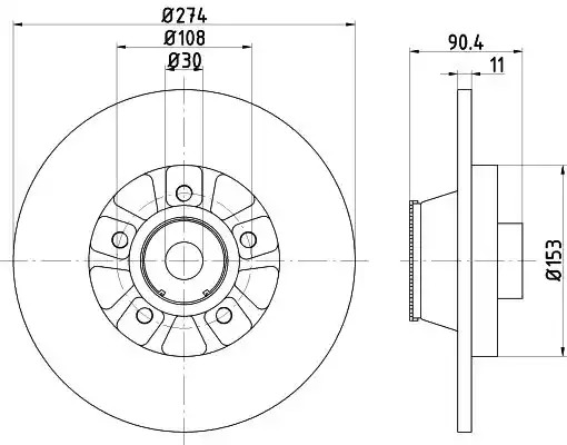 Тормозной диск TEXTAR 92196203 (98200 1962 0 1 PRO)