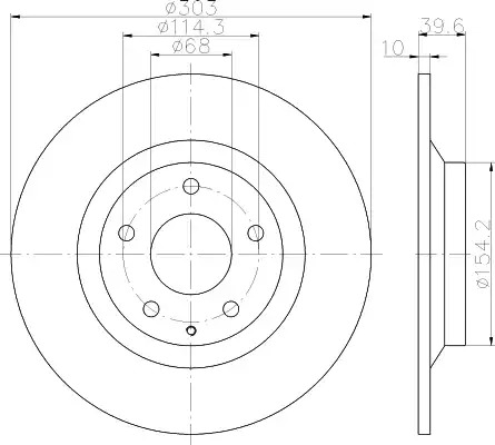 Тормозной диск HELLA PAGID 8DD 355 118-541 (55427PRO)