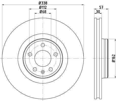 Тормозной диск HELLA PAGID 8DD 355 125-171 (55826PRO_HC)