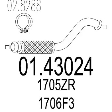 Трубка MTS 01.43024