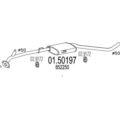 Амортизатор MTS 01.50197