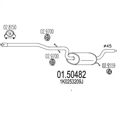 Амортизатор MTS 01.50482