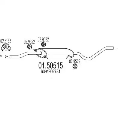 Амортизатор MTS 01.50515