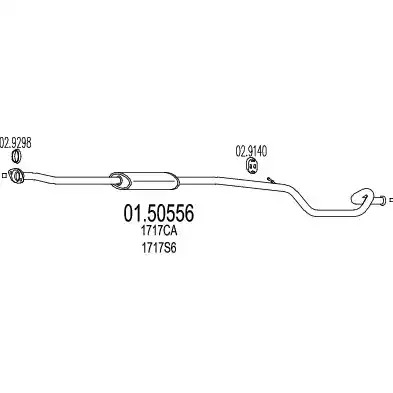 Амортизатор MTS 01.50556