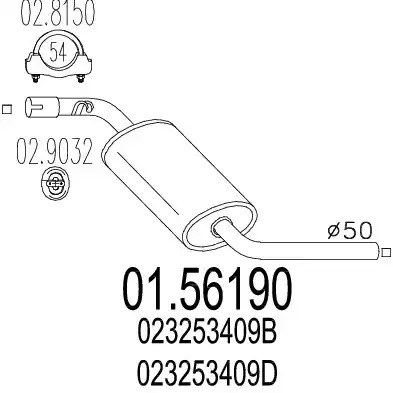 Амортизатор MTS 01.56190