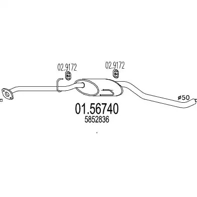 Амортизатор MTS 01.56740