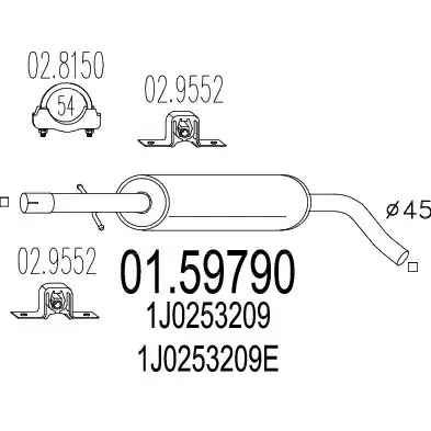 Амортизатор MTS 01.59790