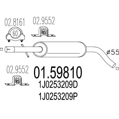 Амортизатор MTS 01.59810