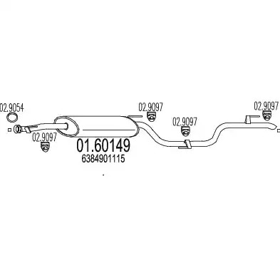 Амортизатор MTS 01.60149