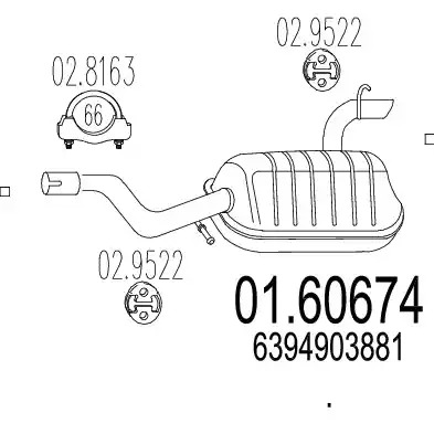 Амортизатор MTS 01.60674