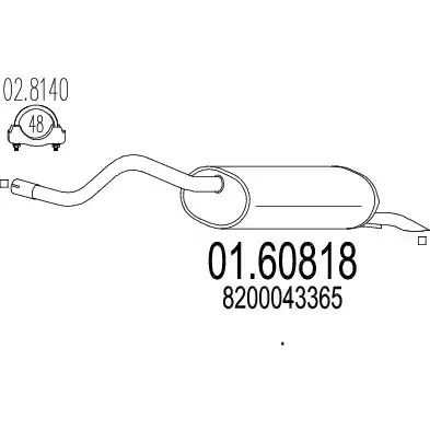 Амортизатор MTS 01.60818