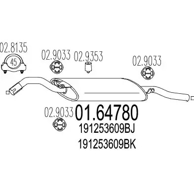 Амортизатор MTS 01.64780