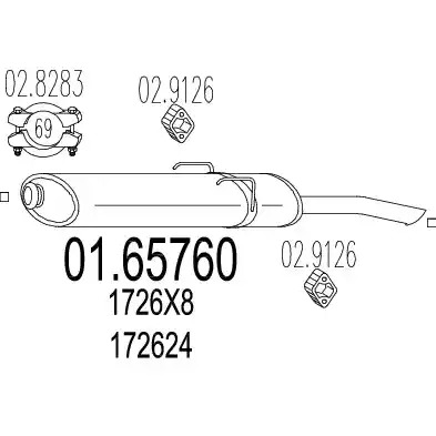 Амортизатор MTS 01.65760