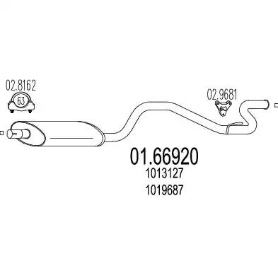 Амортизатор MTS 01.66920