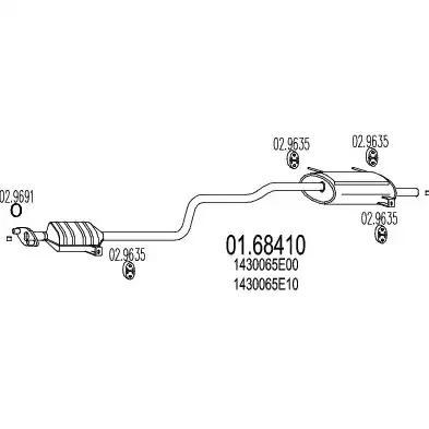 Амортизатор MTS 01.68410