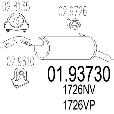 Амортизатор MTS 01.93730