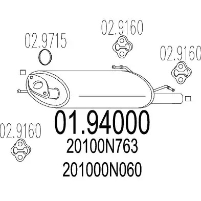 Амортизатор MTS 01.94000