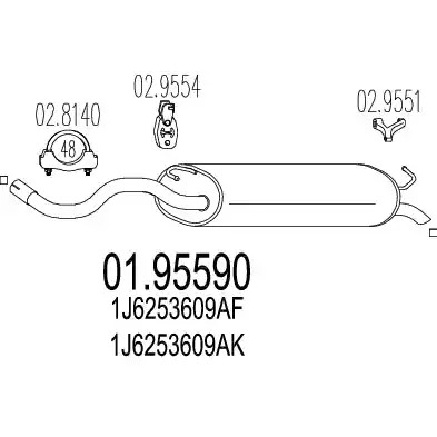 Амортизатор MTS 01.95590