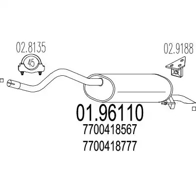 Амортизатор MTS 01.96110