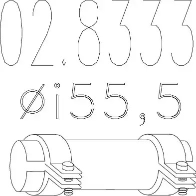 Соединительные элементы трубопровода MTS 02.8333