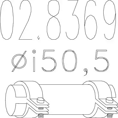 Соединительные элементы трубопровода MTS 02.8369