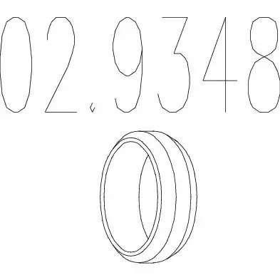Уплотняющее кольцо MTS 02.9348