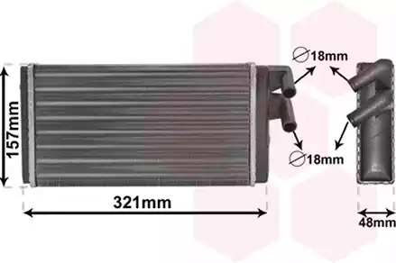 Теплообменник VAN WEZEL 03006052