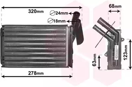 Теплообменник VAN WEZEL 43006048