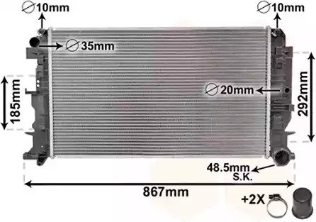 Теплообменник VAN WEZEL 58002271