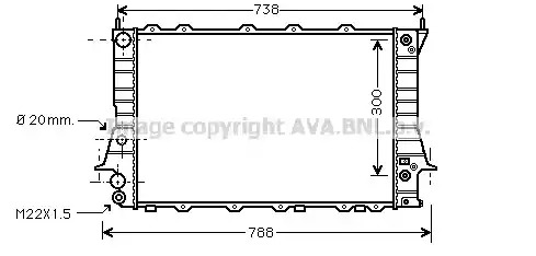 Теплообменник AVA QUALITY COOLING AIA2078