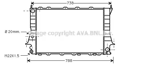 Теплообменник AVA QUALITY COOLING AIA2081