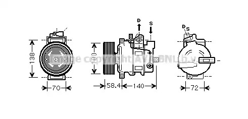 Компрессор AVA QUALITY COOLING AIAK262