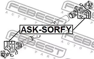 Шарнир FEBEST ASK-SORFY