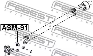 Шарнир FEBEST ASM-91