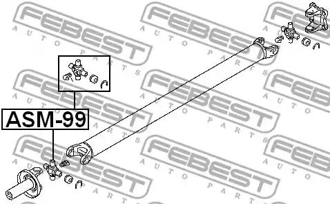 Шарнир FEBEST ASM-99