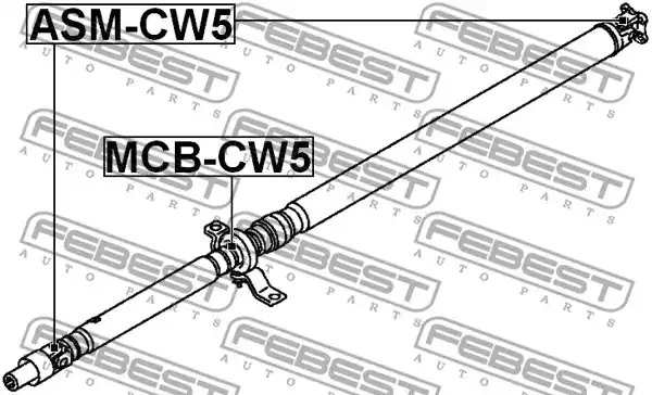 Шарнир FEBEST ASM-CW5