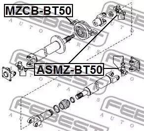 Шарнир FEBEST ASMZ-BT50