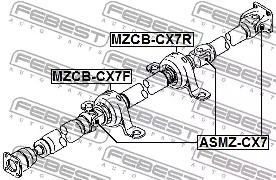 Шарнир FEBEST ASMZ-CX7