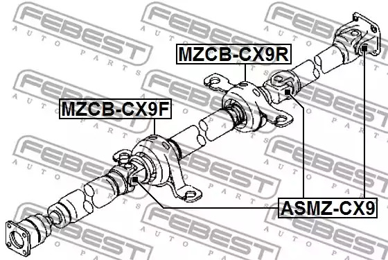 Шарнир FEBEST ASMZ-CX9