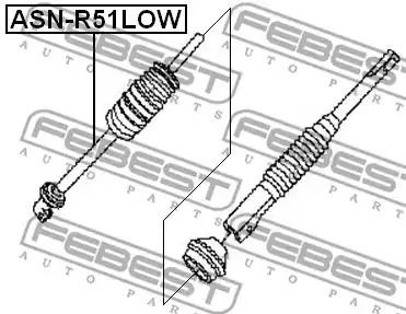 Вал FEBEST ASN-R51LOW