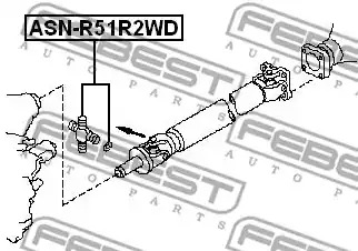 Шарнир FEBEST ASN-R51R2WD