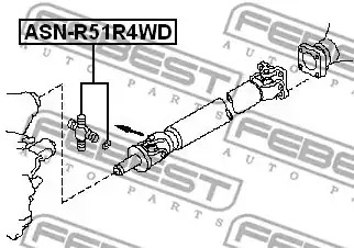 Шарнир FEBEST ASN-R51R4WD