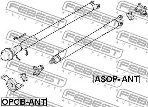 Шарнир FEBEST ASOP-ANT