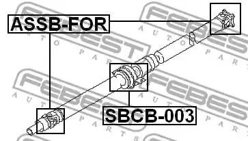 Шарнир FEBEST ASSB-FOR