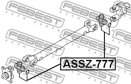 Шарнир FEBEST ASSZ-777