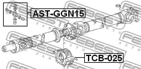 Шарнир FEBEST AST-GGN15