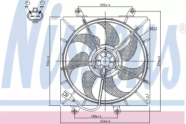 Вентилятор NISSENS 85014