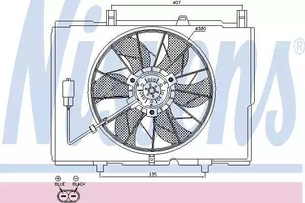 Вентилятор NISSENS 85489